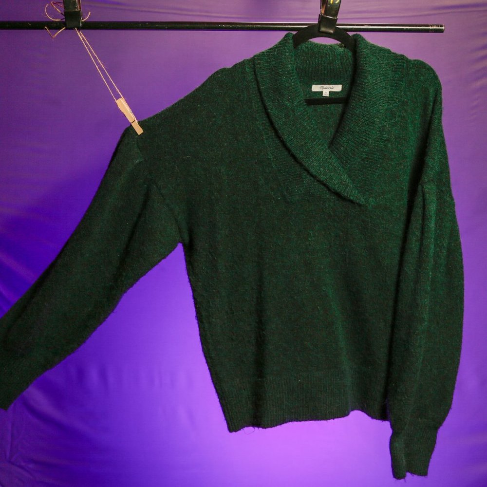 Madewell Vinson Shawl-Collar Pullover Sweater